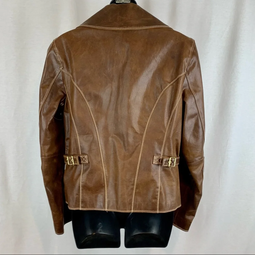 Ana Leather Size S Motorcycle Jacket , size small - Picture 2 of 8